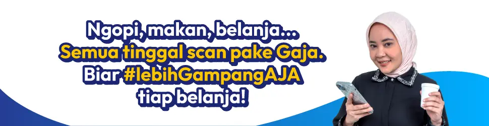 Ngopi, makan, belanja — semua tinggal scan pakai Gaja